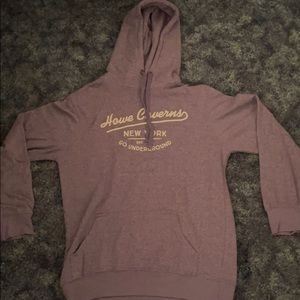 purple hoodie